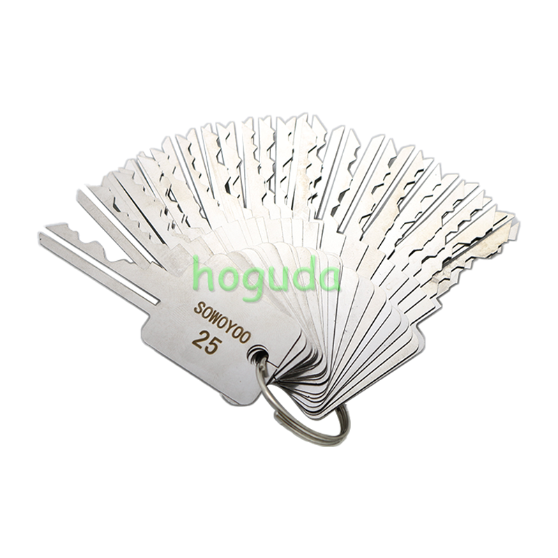 SOWOYOO Universal 48 In 1 Master Keys Set Power Key For Pad Lock Repairing Tools Locksmith Tools