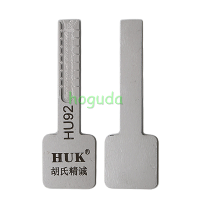 For HU92 Key model, ajust into a new key, and then use key cutting machine to cut