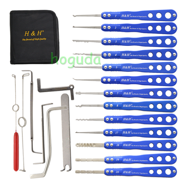 For Champion series （House lock and car lock）stainless pick set  20-in-one