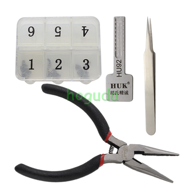For HU92 Key model, ajust into a new key, and then use key cutting machine to cut