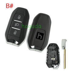 For Peugeot 3 button remote key blank with HU83 blade Please choose the button.