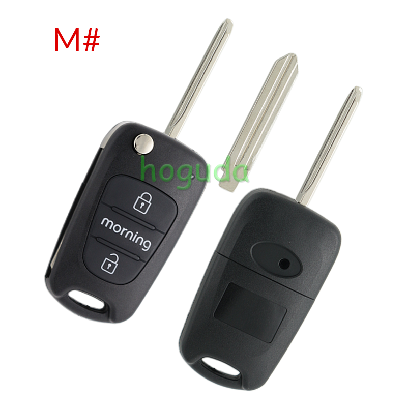 For Hyundai 3 button remote key blank with HY14R right  blade,please choose the key type