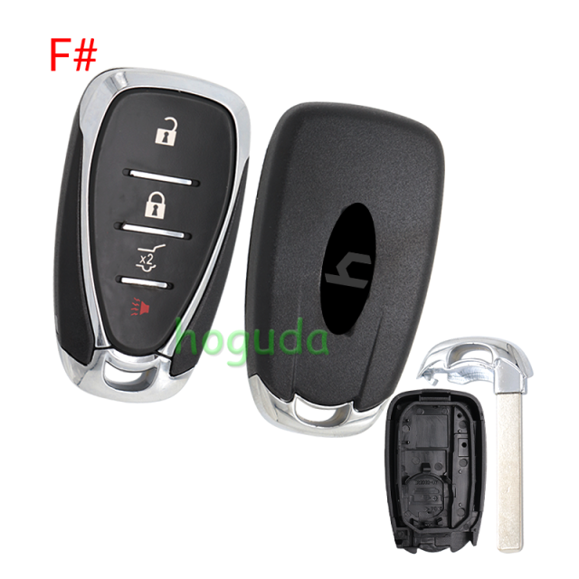 For Chevrolet 2 /2+1/3/3+1/4+1  button remote key blank with logo