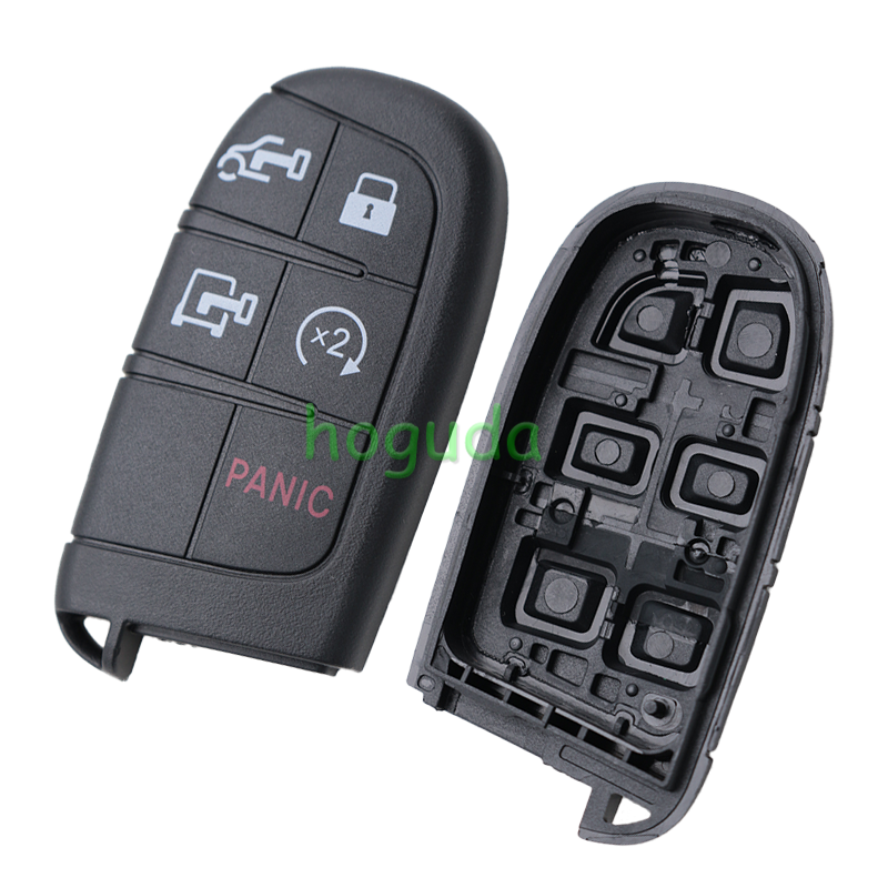 For Chrysler 3 /4 button flip remote key shell with Key Blade