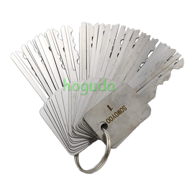 SOWOYOO Universal 48 In 1 Master Keys Set Power Key For Pad Lock Repairing Tools Locksmith Tools