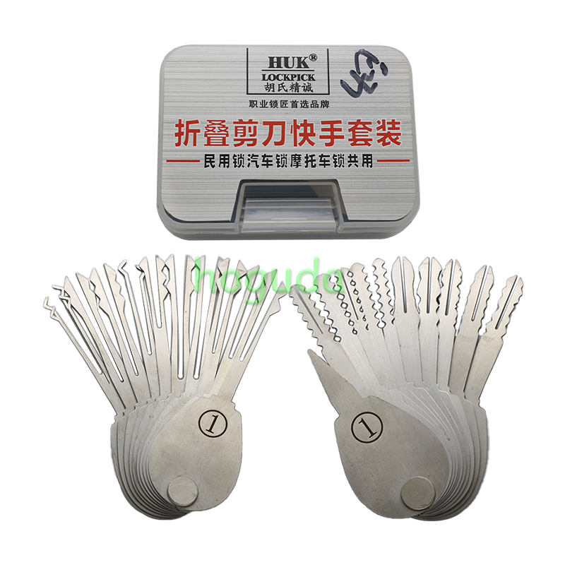 HUK 20 Piece Double Sided Padlock Picks Secure Studying Common And original Locks Professional Locksmith Test learning