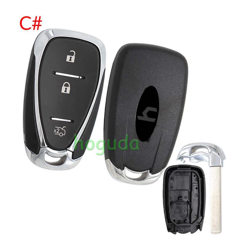 For Chevrolet 2 /2+1/3/3+1/4+1  button remote key blank with logo