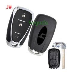 For Chevrolet 2 /2+1/3/3+1/4+1  button remote key blank with logo