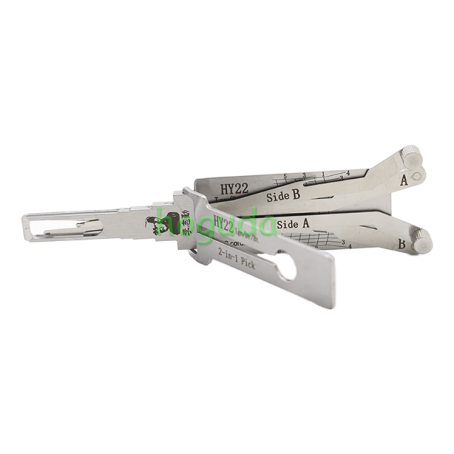 For Original Lishi  HY22  for Hyundai,Kia, K5, X34, Sonata car  decoder and lock pick combination tool with best quality