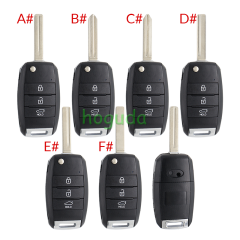 For KIA 3 button remote key blank please choose the key blade