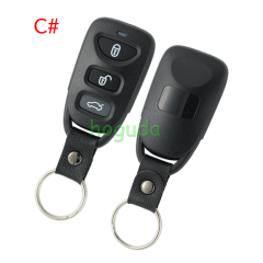For Hyundai Tucson 2/2+1/3/3+1  Button remote key blank Without Logo