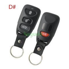 For Hyundai Tucson 2/2+1/3/3+1  Button remote key blank Without Logo
