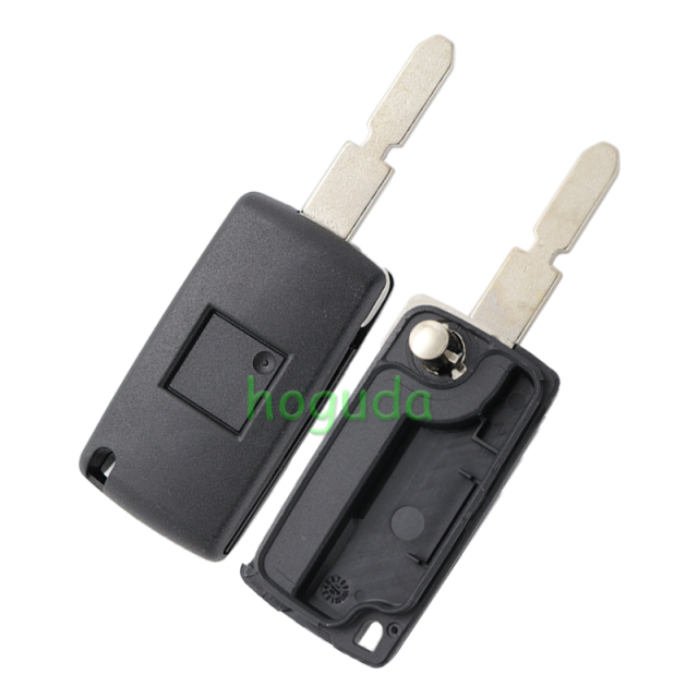 For Peugeot 406 blade 2 buttons flip remote key blank (NE78 Blade - 2Button - No battery place)