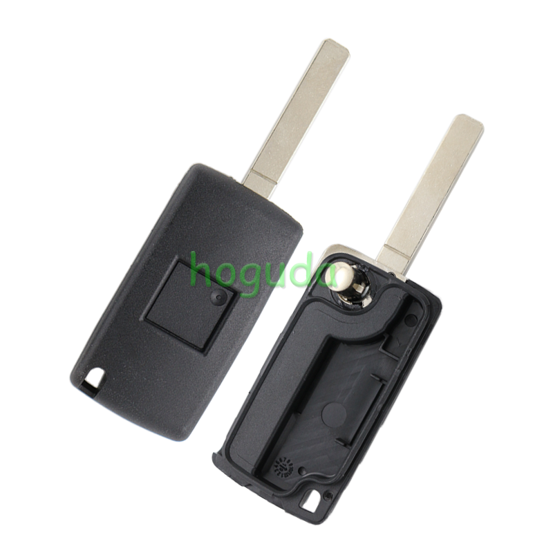For Peugeot 307 blade 2 buttons flip remote key shell ( VA2 Blade - 2Button - No battery place )