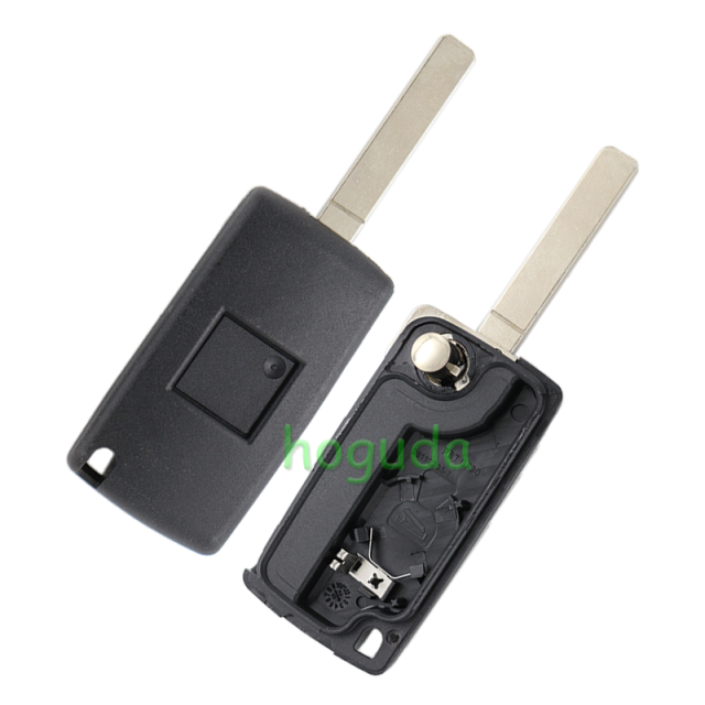 For Peugeot 4 button remote key blank with 307 blade  ( VA2 Blade -4 Button- With battery place )