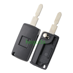 For Peugeot 406 button 3 button flip remote key blank with trunk button ( NE78 Blade - Trunk - No battery place )