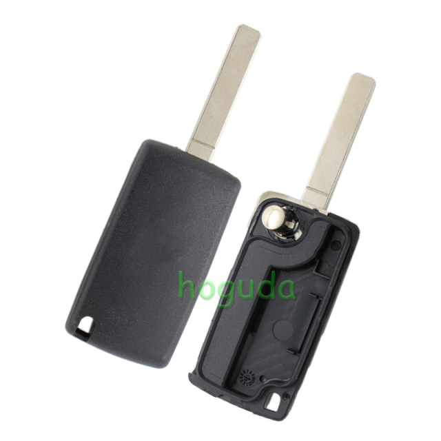 For Peugeot 4 button remote key blank with 307 blade  ( VA2 Blade -4 Button- No battery place) (No Logo)