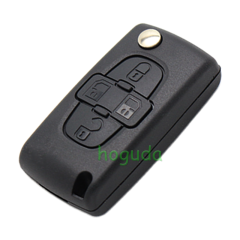 For Peugeot 4 button remote key blank with 307 blade  ( VA2 Blade -4 Button- No battery place) (No Logo)