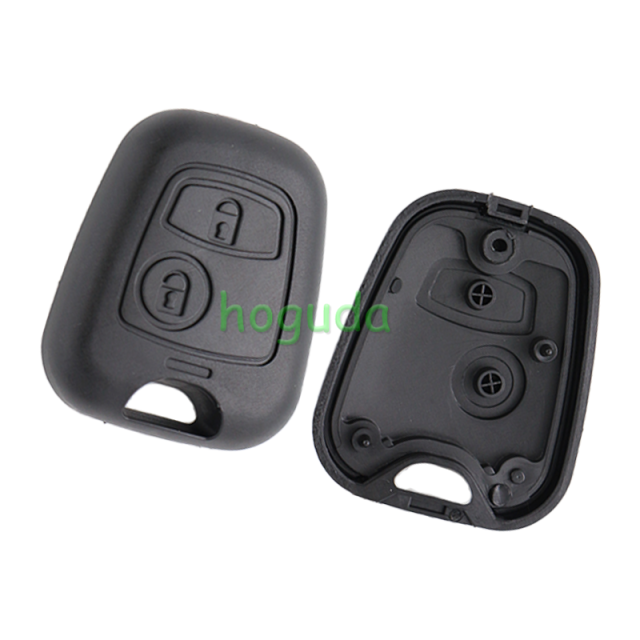 For Peugeot 2 button remote key blank with SX9 blade (without logo)