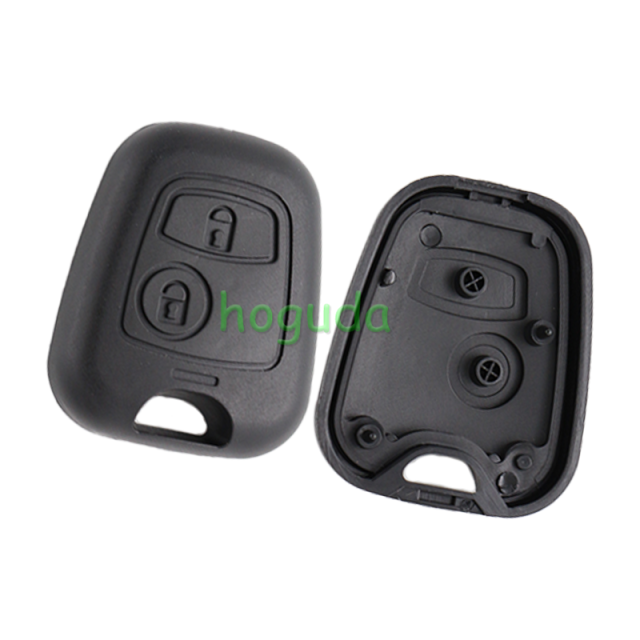 For Peugeot 2 button remote key blank Without Logo