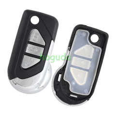 For Peugeot 3 button flip remote key blank with HU83 &amp; 407 Key blade