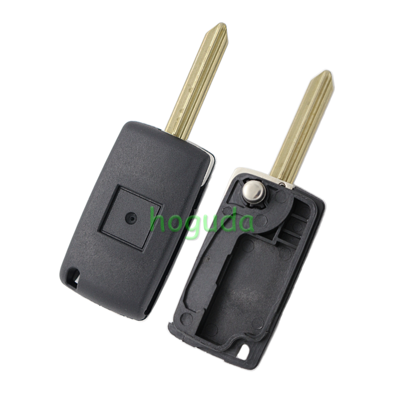 For Peugeot 2 button modified flip remote key blank with SX9-Toy43 blade