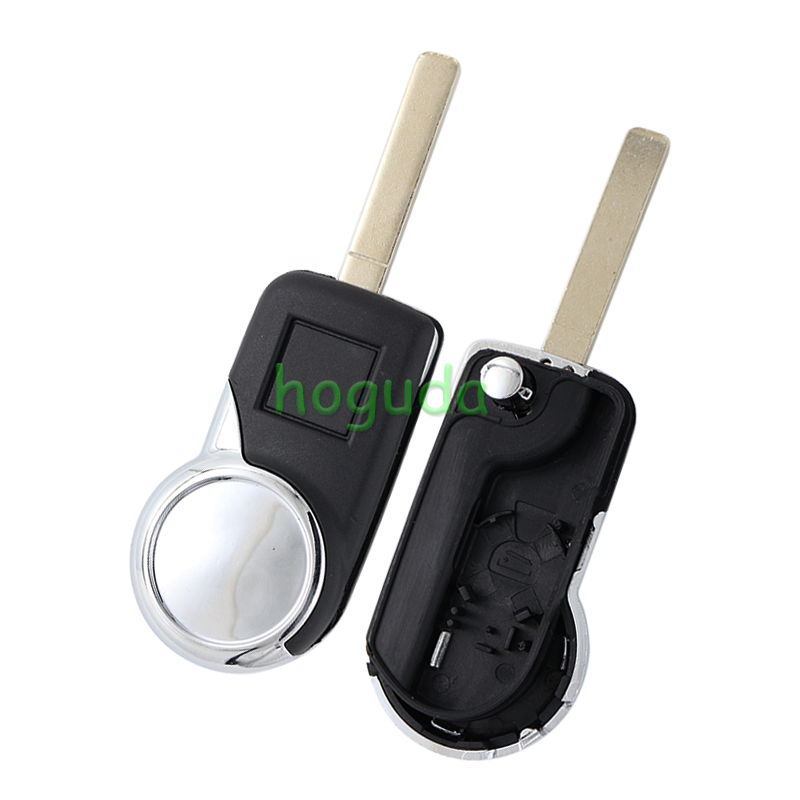 For Peugeot 3 button flip remote key blank with VA2 &amp; 307 blade