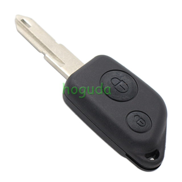 For Peugeot 2 button remote  key blank without Logo (With Battery Place)