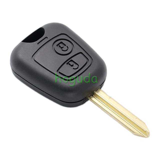 For Peugeot 2 button remote key blank With key blade （No Logo）