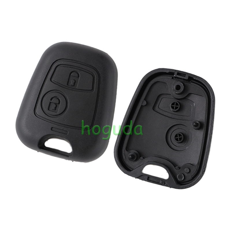 For Peugeot 2 button remote key blank with 407 key blade (without logo)