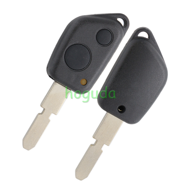 For Peugeot 2 button remote  key blank with 4 track blade without logo  (Without Battery Place)