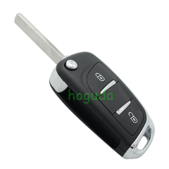 For Peugeot 2 button modified flip remote key blank with VA2 307/HU43/206 Blade -- With battery place used for 0536 model remote control