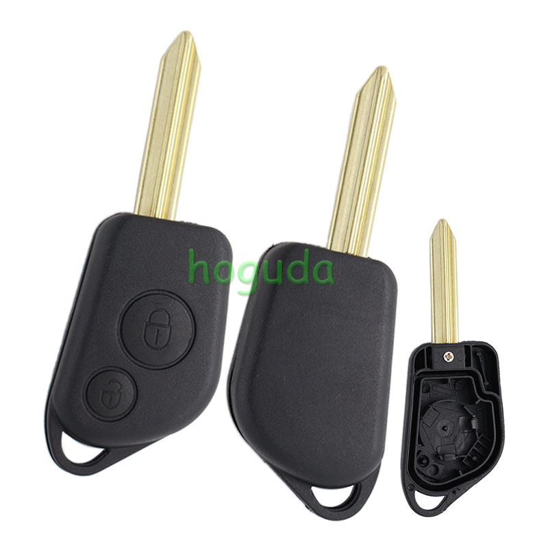 For Peugeot 2 button remote key blank without Logo (With Battery Place)