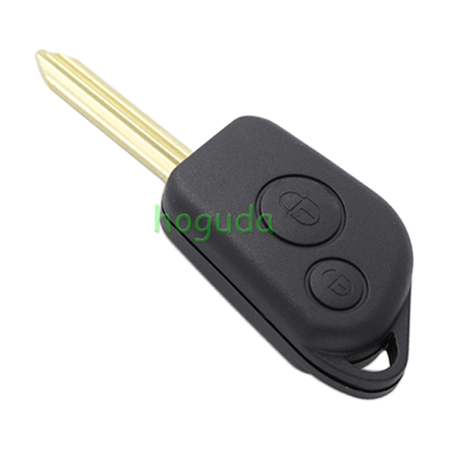 For Peugeot 2 button remote key blank without Logo (With Battery Place)