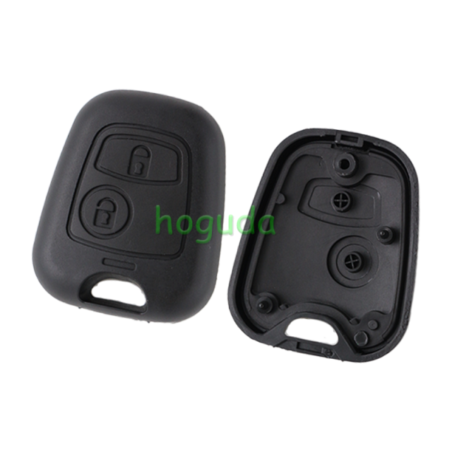 For Peugeot 2 button remote Key blank with 4 track blade (without logo)