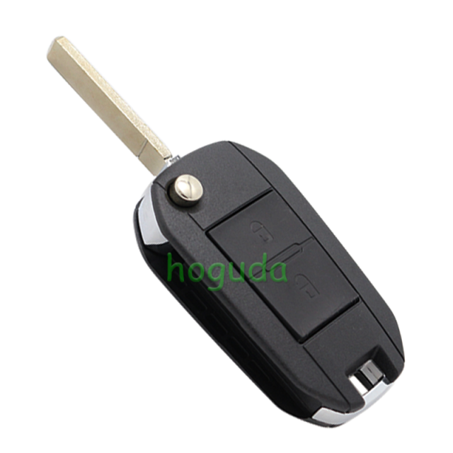 For Peugeot 2 button key blank with VA2 Blade (307 key blade 58#)