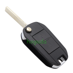 For Peugeot 2 button key blank with HU83-407 Blade (407 key blade 54#)