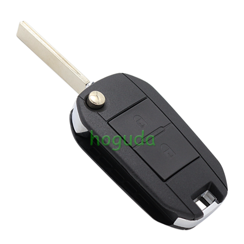 For Peugeot 2 button key blank with HU83-407 Blade (407 key blade 54#)