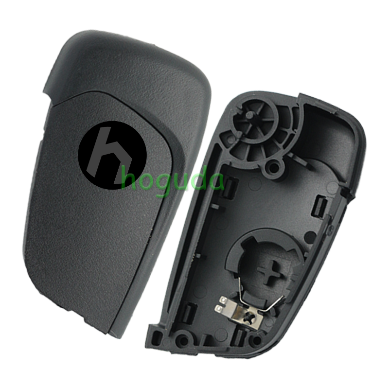 For Peugeot 3 button modified flip remote key blank with VA2 307/HU43/206 Blade -- With battery place used for 0536 model remote control