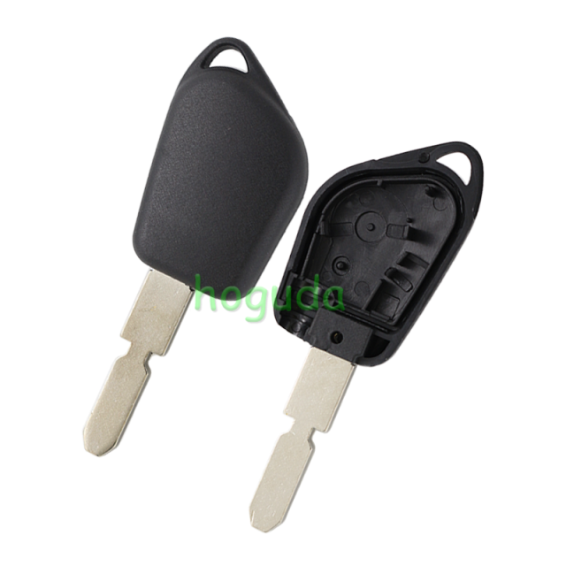 For Peugeot 1 button remote key blank with 406 blade without logo