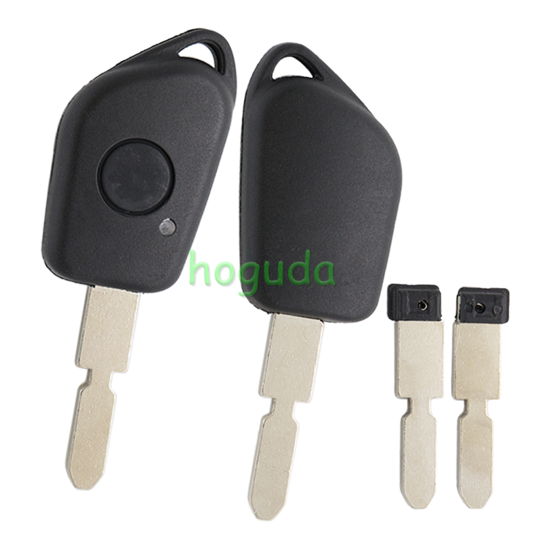 For Peugeot 1 button remote key blank with 406 blade without logo