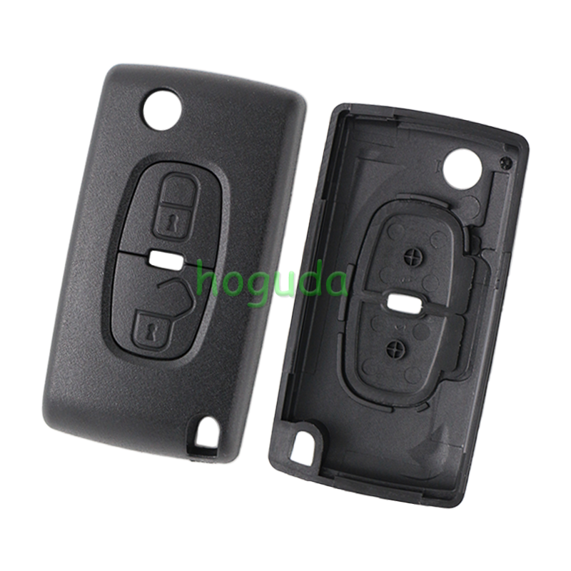 For Peugeot  2 button flip remote key shell (MIT11R)