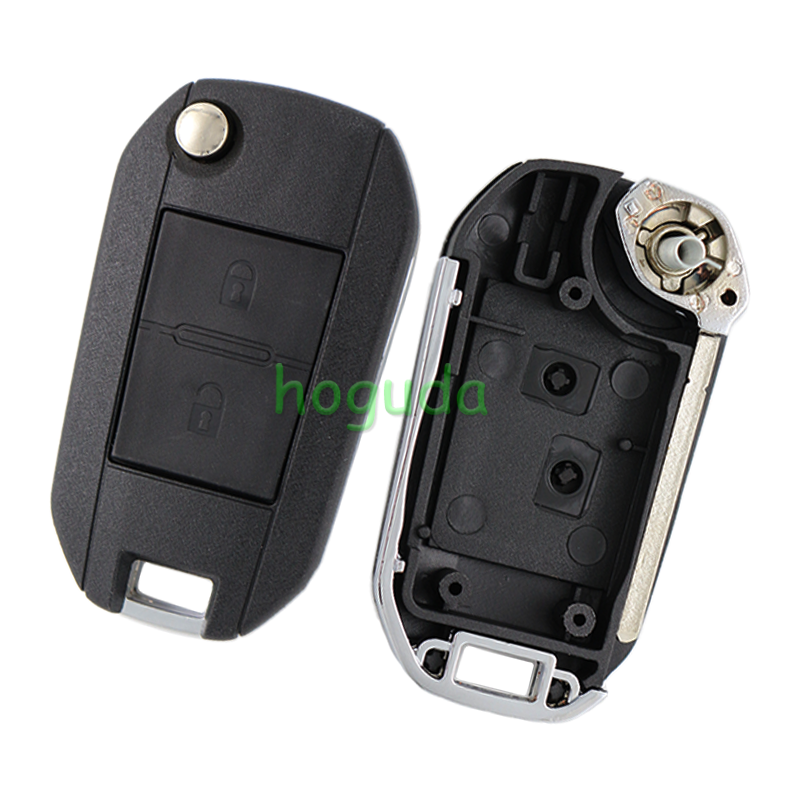 For Peugeot 2 button key blank with VA2 Blade (307 key blade 58#)