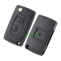 For Peugeot 2 button modified flip remote key blank with SX9-Toy43 blade