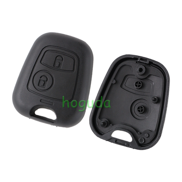 For Peugeot 2 button remote key blank with 307 key blade (without logo)