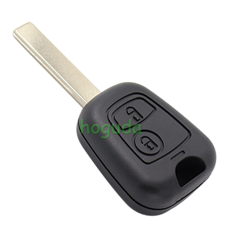 For Peugeot 2 button remote key blank with 407 key blade (without logo)