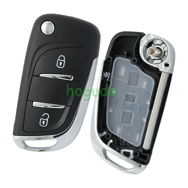 For Peugeot 2 button modified flip remote key blank with VA2 307 Blade -- Without battery