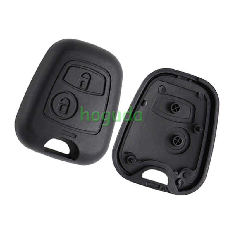For Peugeot 2 button remote key blank With key blade （No Logo）