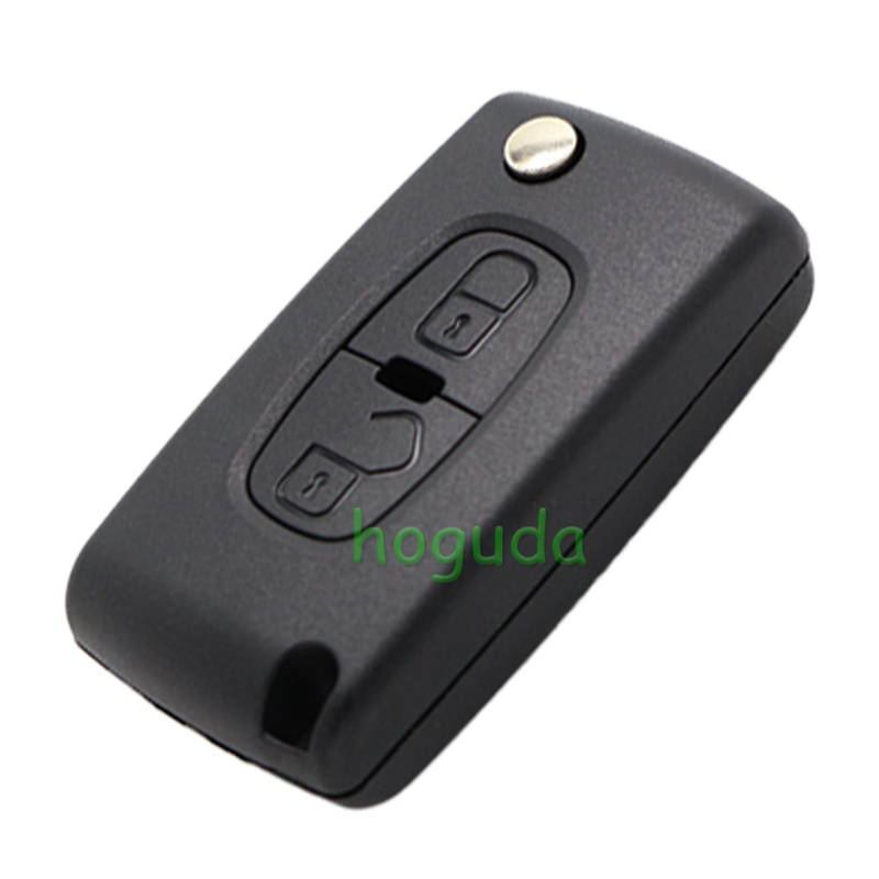 For Peugeot  2 button flip remote key shell (MIT11R)