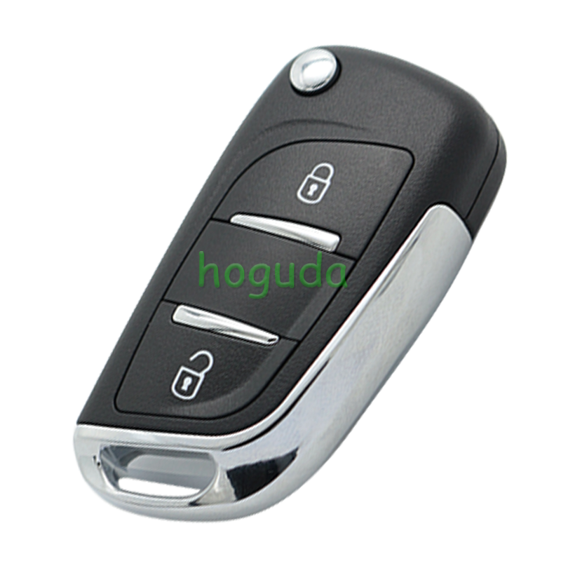 For Peugeot 2 button modified flip remote key blank with VA2 307 Blade -- Without battery